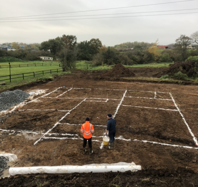 Click Here To Enlarge This Photo Of Foundations Dug and Poured