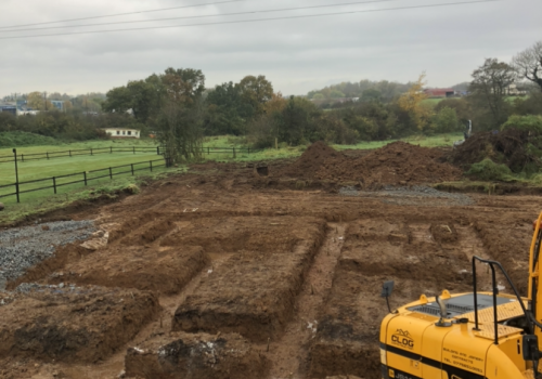Click Here To Enlarge This Photo Of Foundations Dug and Poured