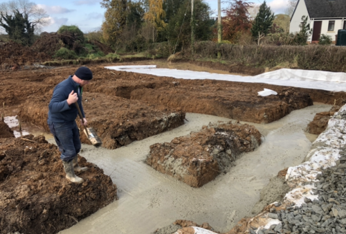 Click Here To Enlarge This Photo Of Foundations Dug and Poured
