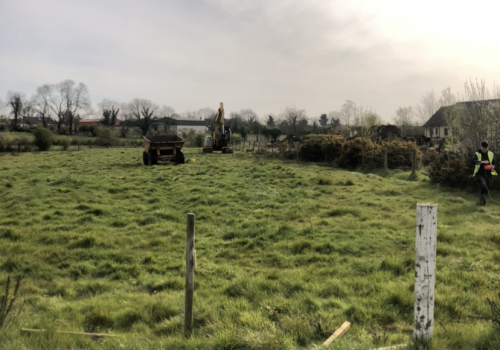 Click Here To Enlarge This Photo Of Laneway Stoned and Site Stripped