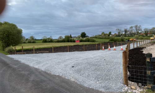 Click Here To Enlarge This Photo Of Laneway Stoned and Site Stripped