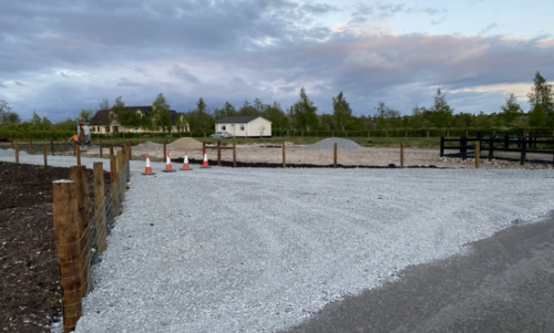 Click Here To Enlarge This Photo Of Laneway Stoned and Site Stripped