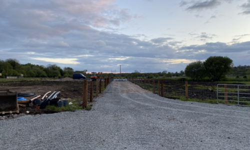Click Here To Enlarge This Photo Of Laneway Stoned and Site Stripped