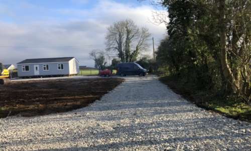 Click Here To Enlarge This Photo Of Site Stripped and Laneway Made