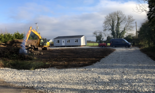 Click Here To Enlarge This Photo Of Site Stripped and Laneway Made