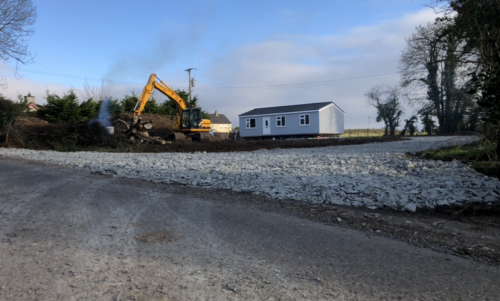 Click Here To Enlarge This Photo Of Site Stripped and Laneway Made