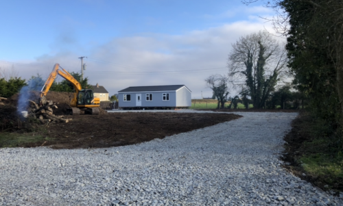 Click Here To Enlarge This Photo Of Site Stripped and Laneway Made