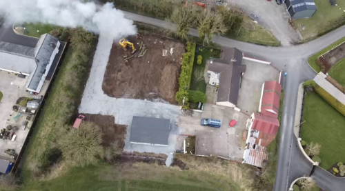 Click Here To Enlarge This Photo Of Site Stripped and Laneway Made