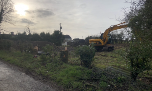 Click Here To Enlarge This Photo Of Site Stripped and Laneway Made